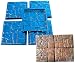Betonex 5pcs PLASTIK MOLDS Casting Concrete Paving Garden Paths Pavement Stone Patio#S25