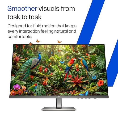 Image of HP 524da 23.8 inch (60.5cm) FHD Monitor, IPS Panel, 300 nits, Eye Safe Certified, 100hz Refresh Rate, 5ms Response time, Ergonomic Design, Black, 3 Years Warranty (B11W5AT)