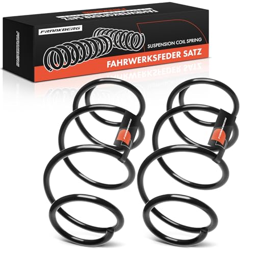 Frankberg 2x Coil Spring Front axle Left Right Compatible with Clio III 2005-2010 Modus/Grand Modus 2004-2010 Replace# 8200127287