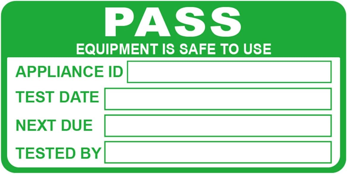 Pat Testing Sticker,200pcs 1x2inch pat Testing Label Pass with 20pcs Failed Equipment Test Sticker
