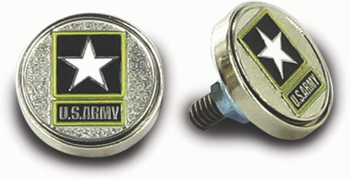 US Army Motorcycle License Plate Bolts Universal Size