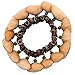 GOGHOST Cacho Seed Rattle Bracelet Anklet, 2 PCS African Shaker Nut Shell Bracelet Natural Percussion Accessories Musical Instrument(Chacha)