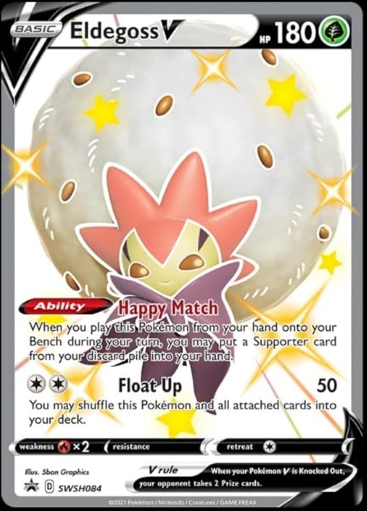 Pokemon - Eldegoss V - SWSH084 - Shining Fates - Full Art