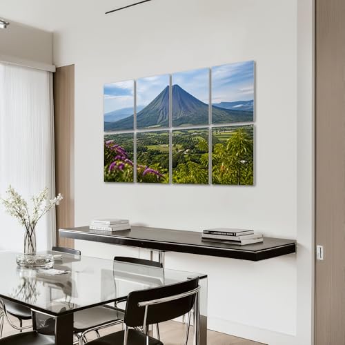 8 Pack Paneles Acústicos Decorativos de Lava Cerro Verde, Paneles Absorbentes de Sonido Autoadhesivos 48"x32" para Estudios de Grabación en Casa miniatura 7