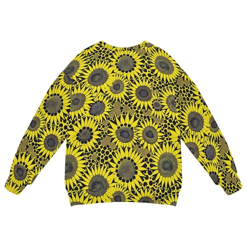 JUNZAN Sunflower Yayoi Kusama Continuous Kids Boys Pullover Hoodie Long Sleeve Sweatshirt With Hoodie Athletic 4T2