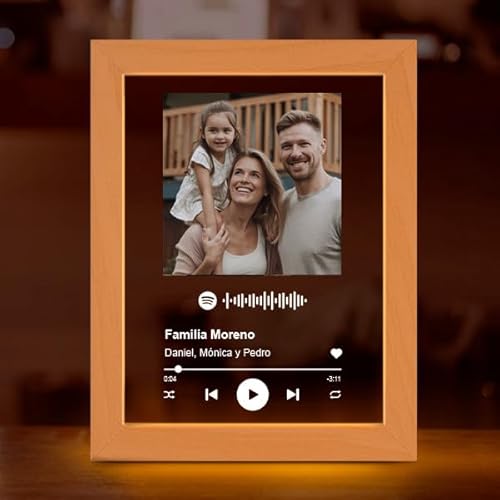Miniatura 5 de Transparent Gift Lámpara O Placa Spotify Personalizada Con Foto Y Canción S - Regalos Personalizados Originales De Cumpleaños, San Valentín Y Navidad. Regalos Para Amigos, Parejas Y Familiares