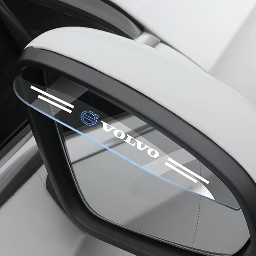 YSDCIKM 2 Pcs Car Side Mirror Rain Guard for Volvo EX30, Carbon Fiber Rear View Side Mirror Rain Eyebrow, Automotive Rain Eyebrow Accessories, B