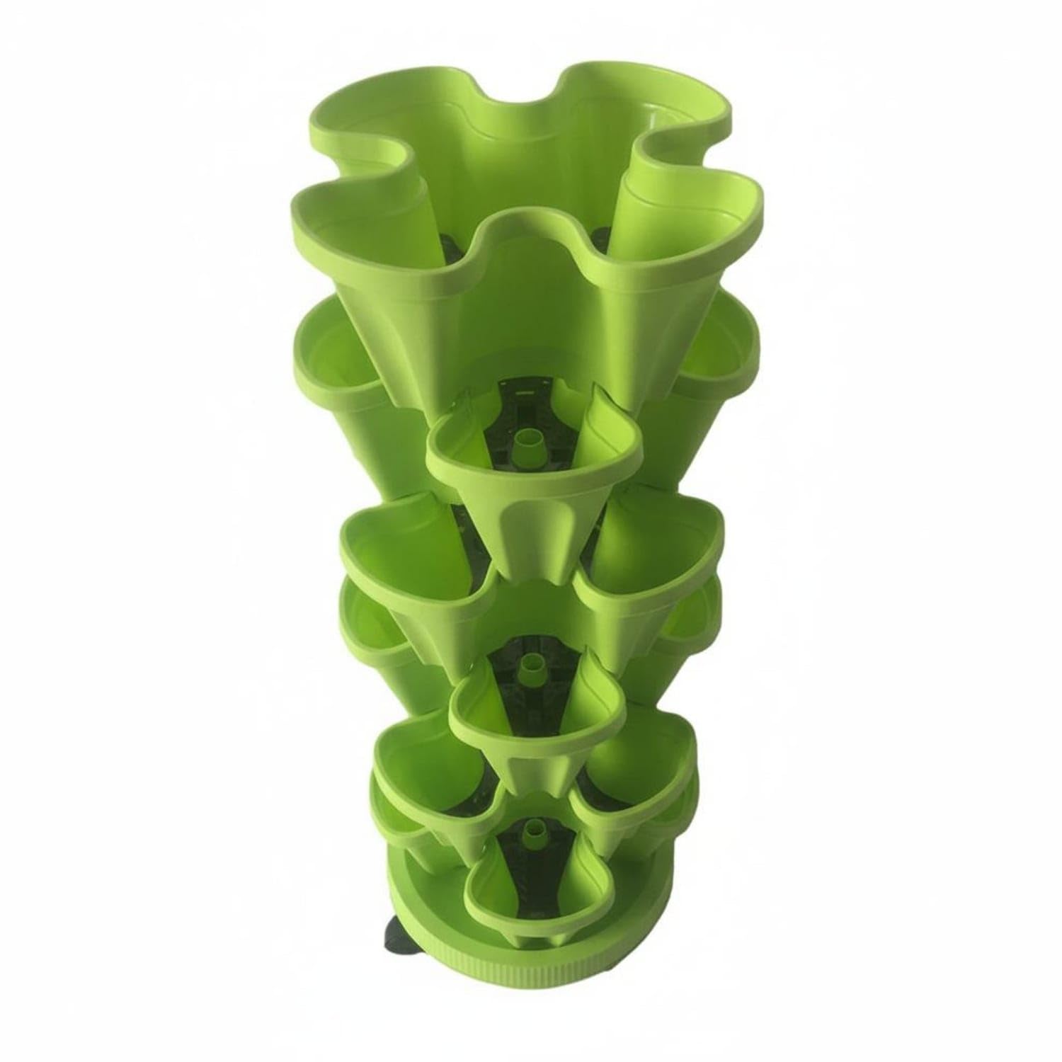 Multi-Tier Pipe Planter Space Saving PVC Pipe Planting System Upright Hydroponic Garden Easy to Assemble for Indoor, Greenhouse, Green | Home & Garden | Yard, Garden & Outdoor Living-image-47