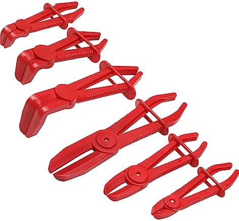 Car Brake Line Clamp, 2PCS Metal Vehicle Hose Pincher Pliers For