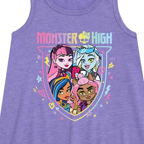 Monster High - Frankie, Draculaura, & Clawdeen M.F.F - Toddler & Youth Girls Flare Dress2