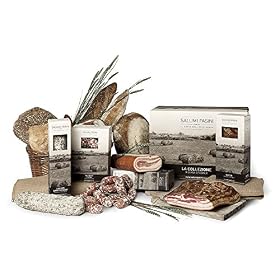 Panier gastronomique « Un Goût à découvrir » Salumi Pasini® | Environ 3 kg | Panier de charcuterie italienne | Box cadeau gourmet réalisée à partir de recettes traditionnelles