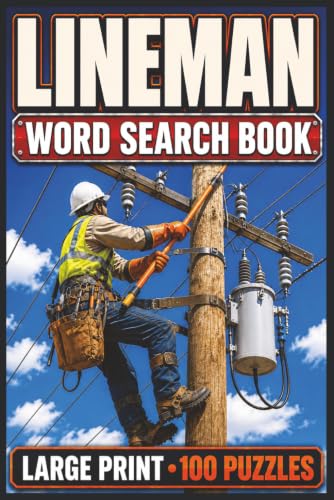 Lineman Word Search Book: Large Print Puzzle Collection with 100 Puzzles and 2000 Unique Words on Electrical Lines, Power Grids, and Utility Work (Trades Series) image 2