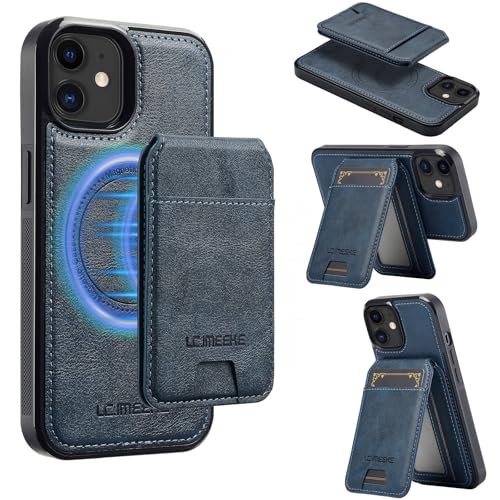 Coque iPhone 11 anti-choc et magnétique en cuir avec porte-cartes anti-RFID