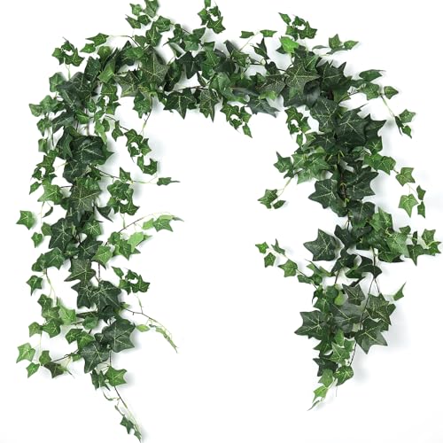RECUTMS 3 Strands Artificial Ivy Vines 6.3Ft Green Ivy Garland