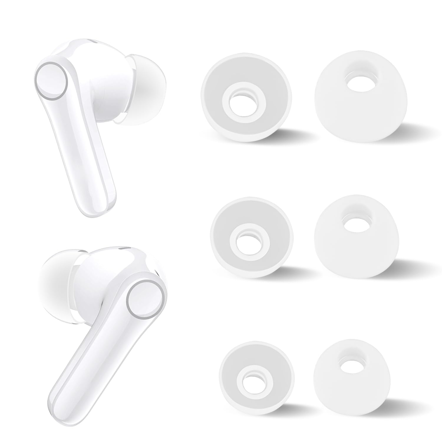 Amazon | [HUKWIMO]Earfun Air Pro 4+ イヤーチップ シリコン素材 交換
