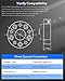 ECCPP 2X 1.5 inch 5 Lug Wheel Spacers 5x4.5 to 5x4.5 5x114.3mm to 5x114.3mm 5 Lug fits for 1984-2001 for Jeep Cherokee 1986-1992 for Jeep Comanche 2006-2012 for Jeep Liberty with 1/2