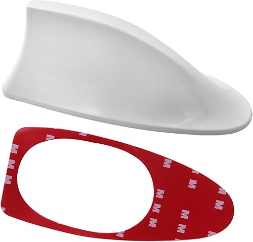 White Shark Fin Roof Car Antenna Radio FMAM Antena Cover Suitable for Silverado 1500 LT Standard Cab Pickup 2-Door 5.3L 5328CC 325Cu. in. V8 Flex