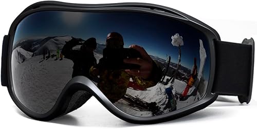 SPOSUNE OTG - Gafas de esquí para hombres y mujeres, gafas de snowboard antiniebla, protección UV, gafas de nieve para adultos y jóvenes