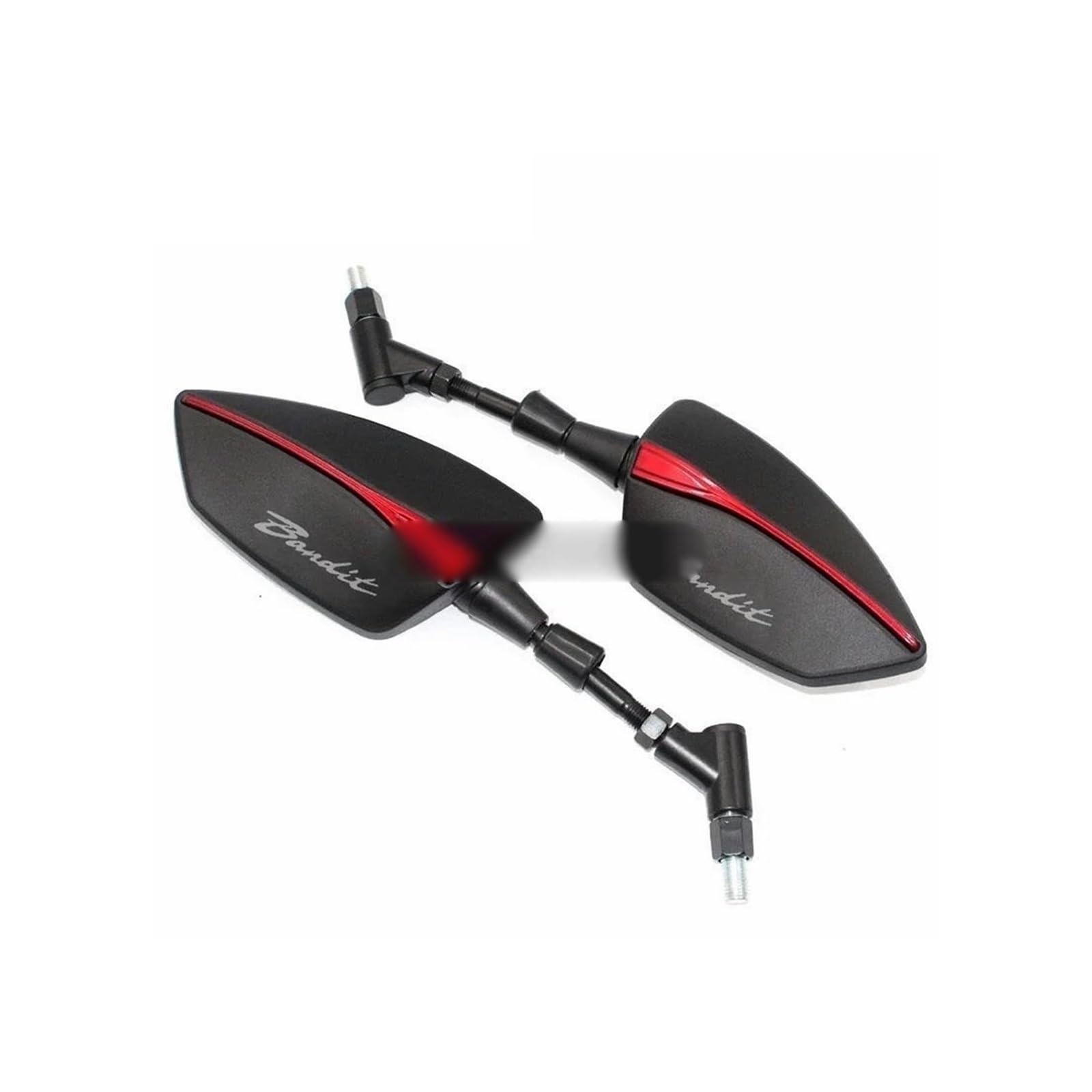 Espejos Bandit GSF de manillar rojo para motos Suzuki 250 600 650 1200 1250