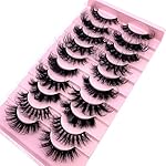 HBZGTLAD Soft Mink Eyelashes 3D Curl Winged End Eye Elongated Fake Lashes Thick Handmade Natural False Eyelash Messy Cross Lash Wholesale (MX-3) - Image 3