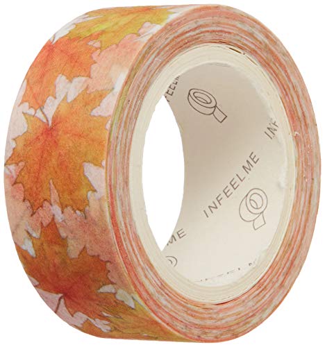Wrapables Flowers and Greens Washi Masking Tape, 15mm x 7m