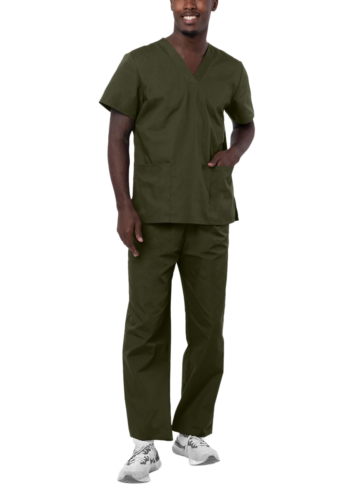 Adar Universal Unisex Scrubs - Unisex Drawstring Scrub Set
