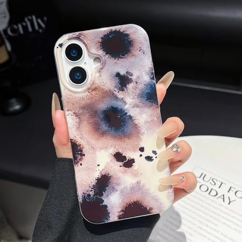 ZTOFERA Cute Aesthetic Leopard Phone Case for iPhone 17-Ink Splash