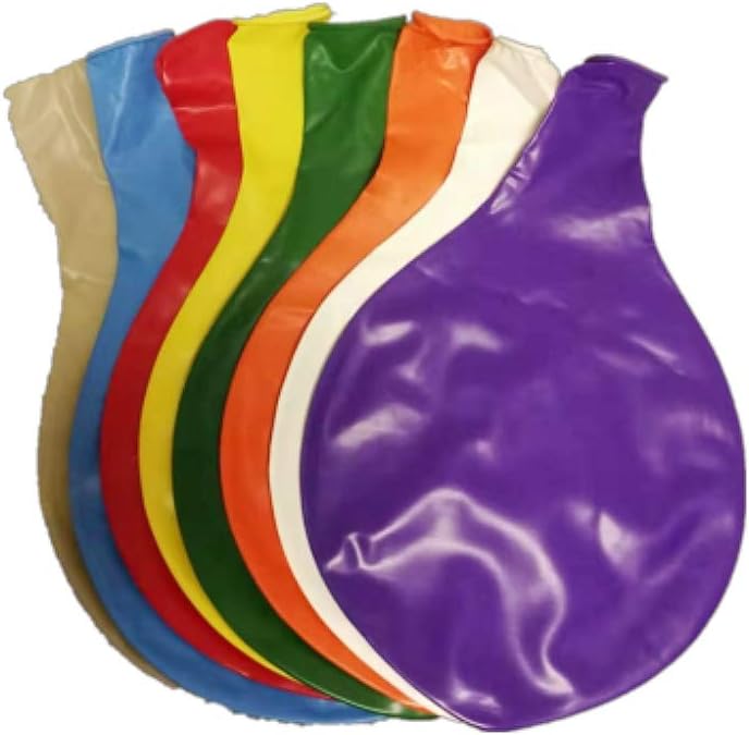 8 x 36" giant balloons jumbo latex balloon big balloon for wedding birthday party baby shower, green purple orange red yellow white blue transparent