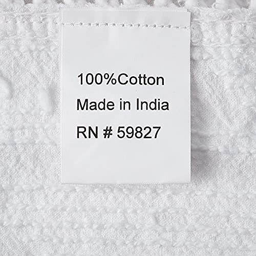 Image of Beatrice Home Fashions Medallion Twin Cotton Chenille Bedspread, White
