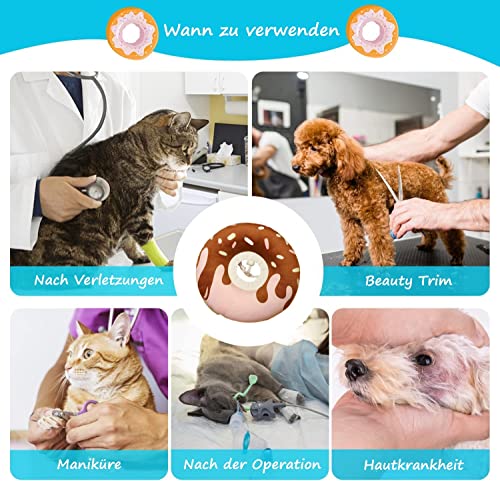 Voarge Katzen Halsband Soft Weich Katze Schutzkragen, Verstellbarer Kragen, Anti Biss Safety Kragen, für Haustiere Katzen Welpen