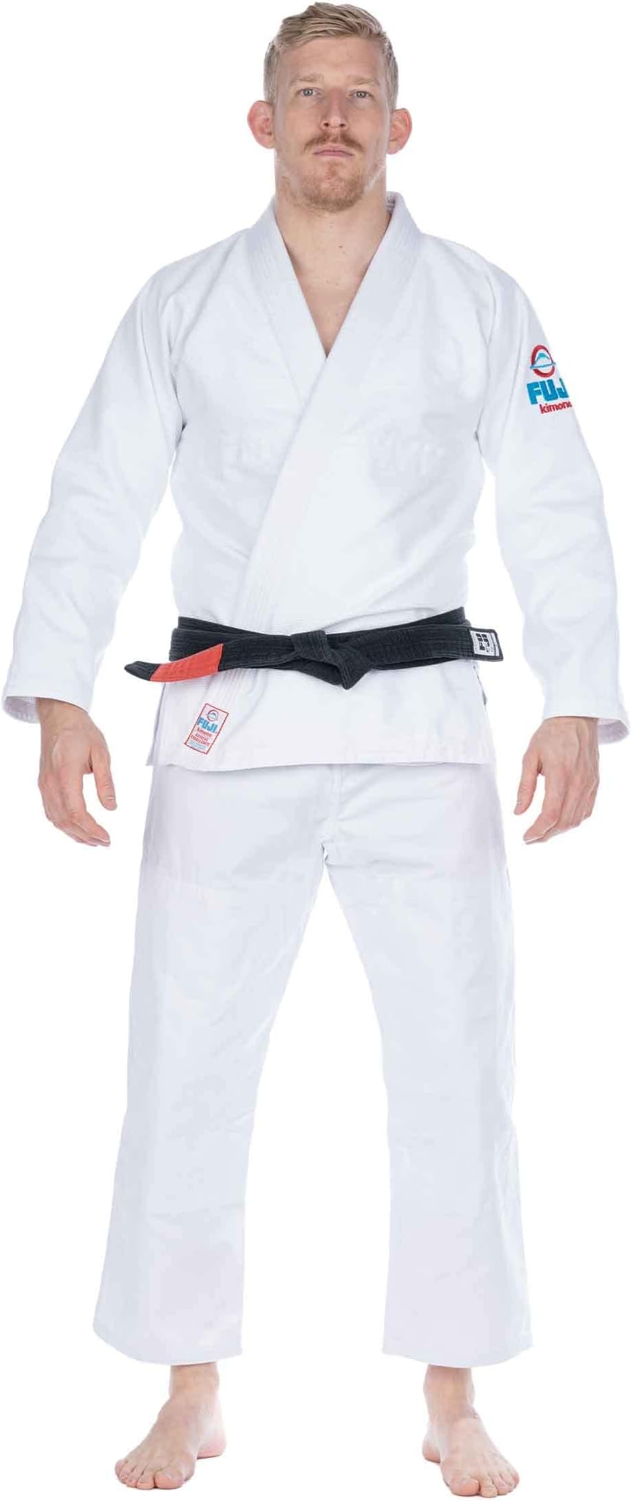 All Around BJJ Gi, White/Teal/Red, A1
