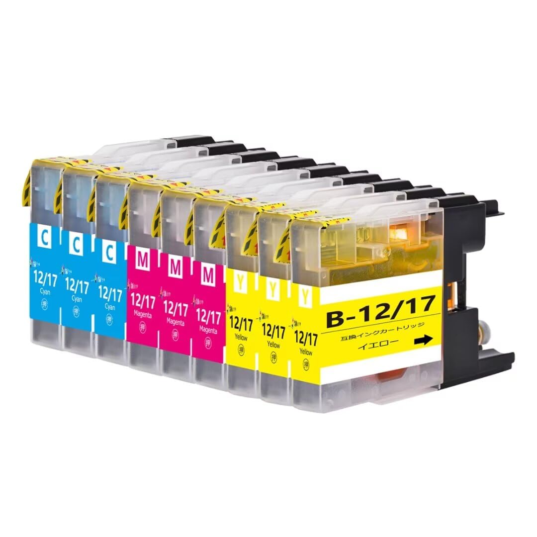 Amazon.co.jp: LC12 ブラザーbrother用互換インクカートリッジLC12C