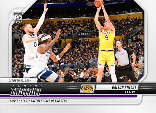 2024 Panini Instant NBA Dalton Knecht #24 Los Angeles Rookie RC Basketball Card