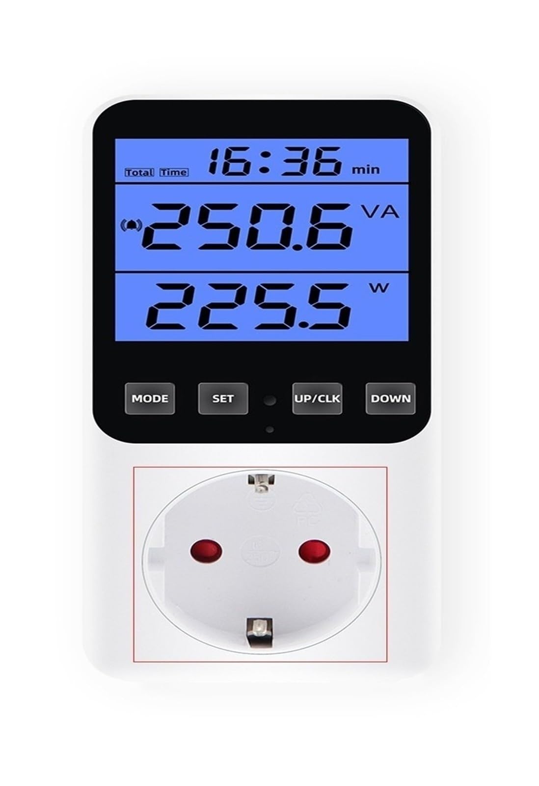 Compteur de courant alternatif 220V LCD numérique EU US UK AU FR BR