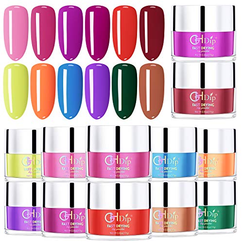 Photo 1 of Dipping Nail Powder Kit with 12 Colors