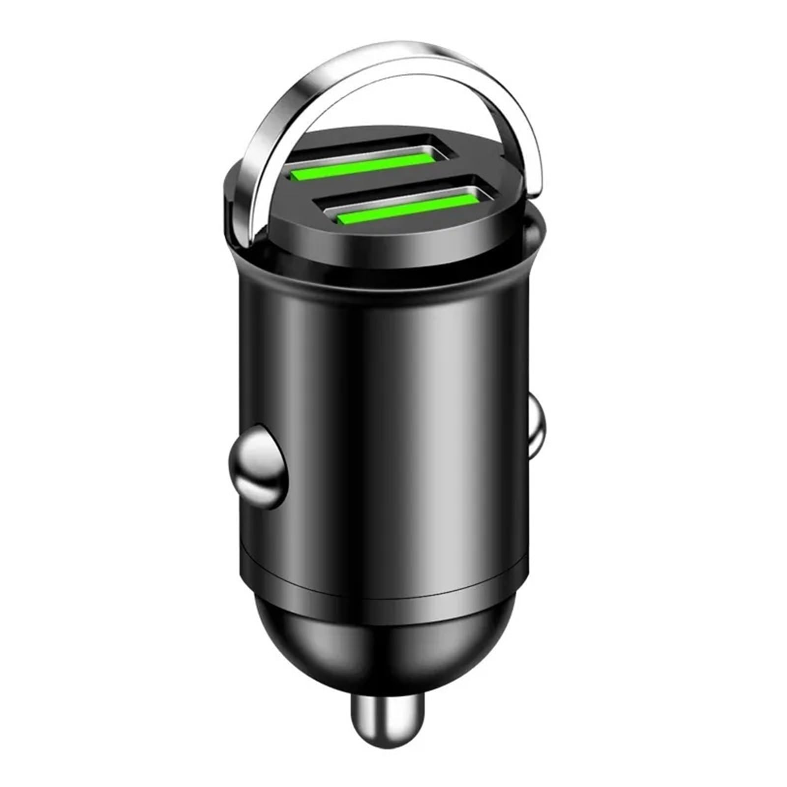 caricabatterie auto, Caricabatterie mini USB for auto a doppia porta da 100 W(200W Dual USB Black)