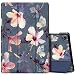 Produktbild Fintie Hülle für Samsung Galaxy Tab A8 10.5 2021 - Ultra Schlank Kunstleder Schutzhülle Cover mit Auto Schlaf/Wach Funktion für Tab A8 10.5 Zoll SM-X200/X205/X207 Tablet, Blühender Hibiskus