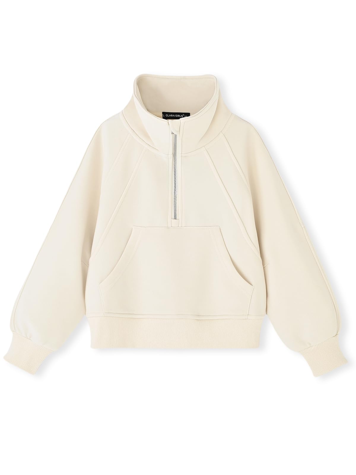 ACESTAR Girls Half Zipper Sweatshirts Long Sleeve Zip Up Pullover Tops for Teen Girls kids Mock Neck Sweater 4-14 Years