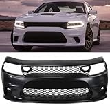 For SRT Hell Cat Style 2015-2021 Dodge Charger Front Bumper Conversion Cover Grille