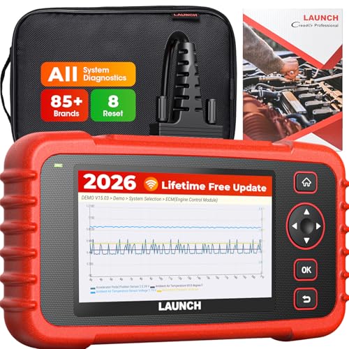 Launch CRP129X Plus 2026 OBD2 Scanner Diagnostic Tool, All System Car Scanner, 8 Reset Injector...