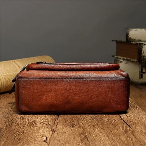 Sac en cuir rétro pour homme en vachette véritable de qualité supérieure - 7