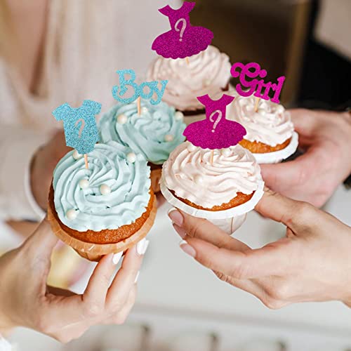 37 Pezzi Topper per Cupcake Boy o Girl,Babyshower