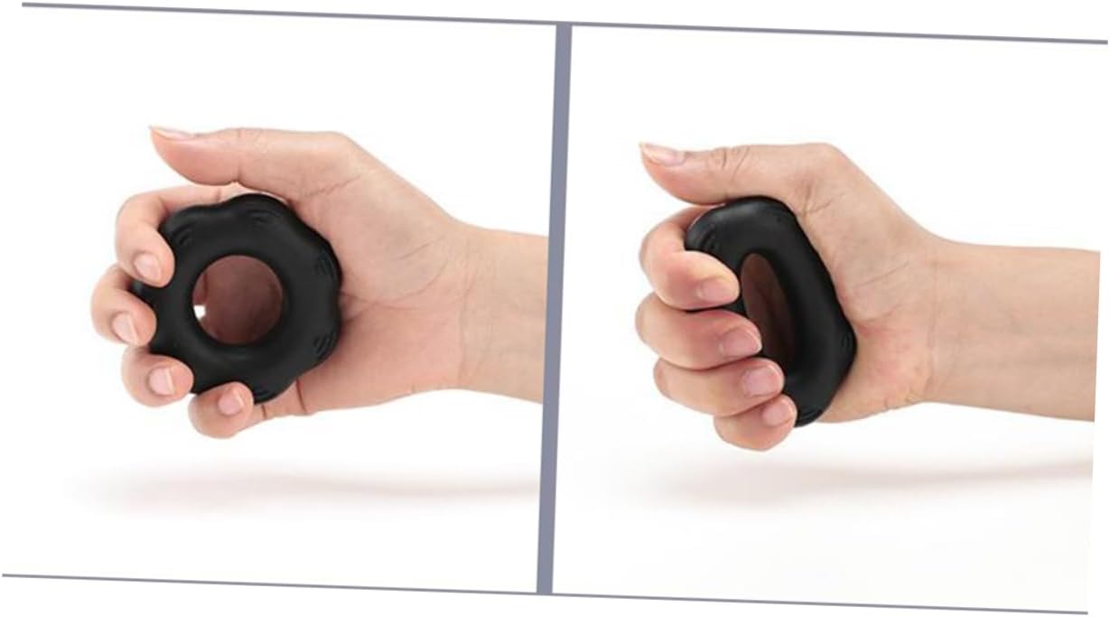 3 Pack Silicone Hand Strengthener Hand Grip Strengthener Set for Wrist Forearm Grip Massage Light Grey
