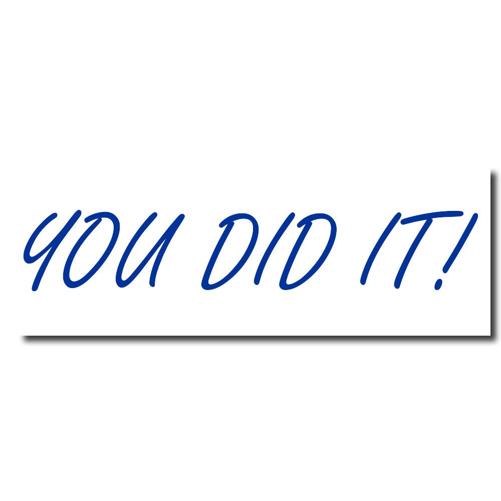 Acorn Sales - Large You Did It Rubber Stamp