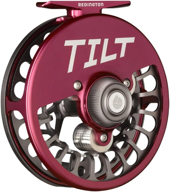 Redington Tilt Euro Nymph Reel - 2-5 Fly Reel for Euro Nymph Fishing - Large Arbor Design - Smooth Drag - Removable Weights for Perfect Balance on Any Fly Rod - 100yds/20lb Capacity