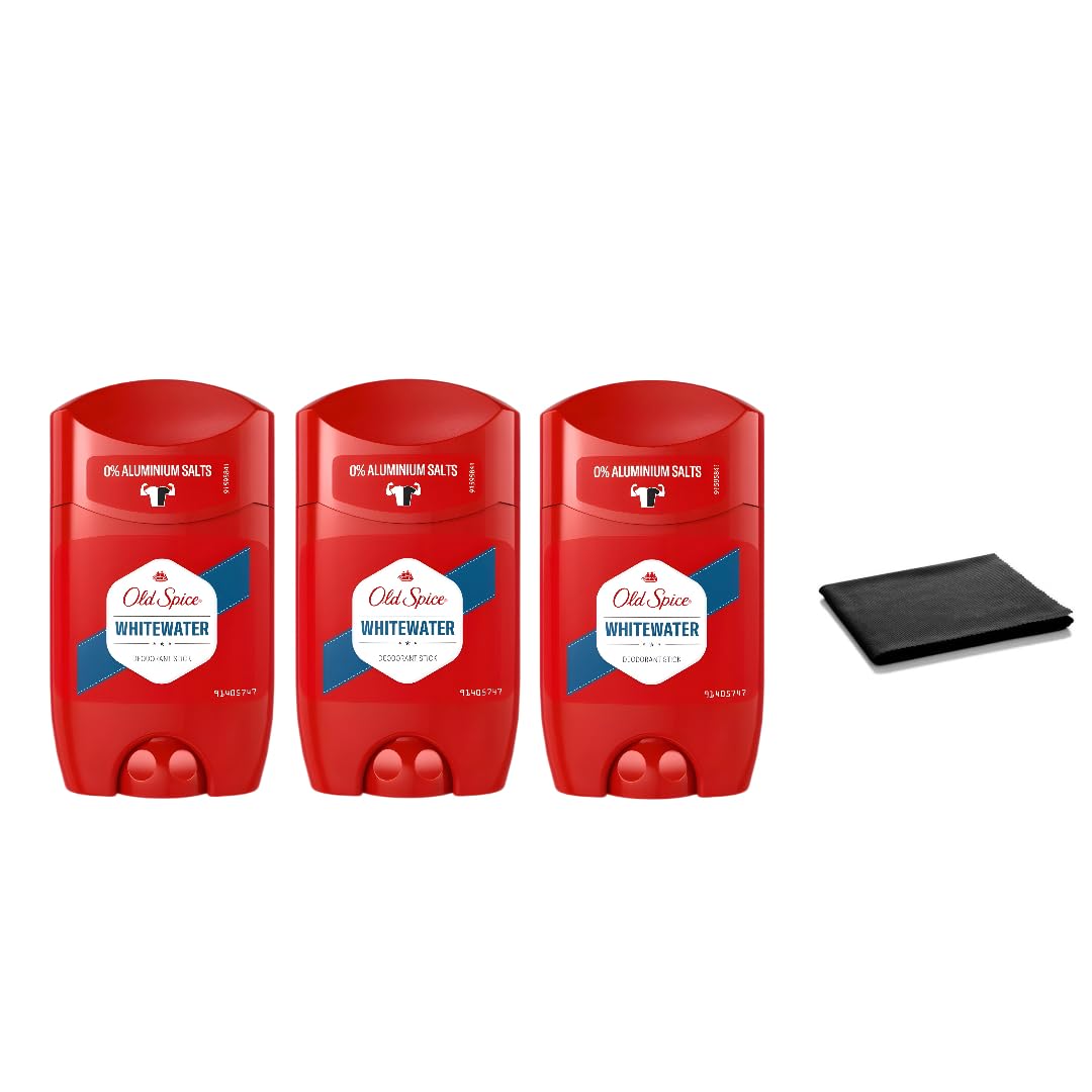 Old Spice Whitewater Deodorant Stick for Men 50 ml Long-Lasting Fresh Aquatic Scent 48 Hour Odor Protection Aluminum-Free