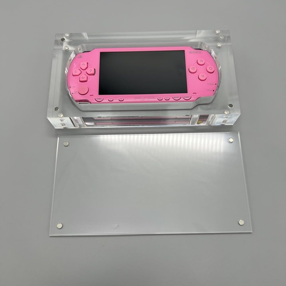 Acrylic Display Case Replacement for PSP 1000 Console Magnetic Transparent Acrylic Display Box Case image 4