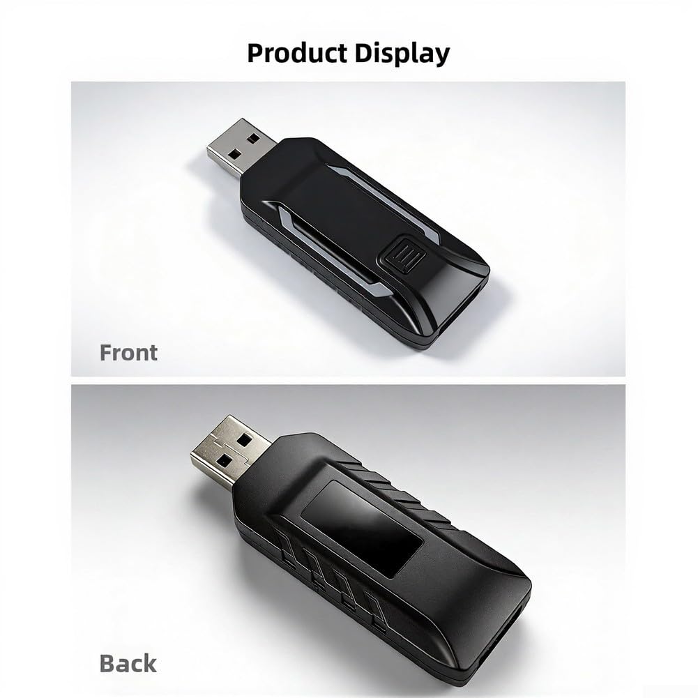 N7 - Ricevitore volante per PS5, adattatore di connessione One Click compatibile con PXN per volanti V900 V9, accessorio da gioco USB compatto con indicatore LED blu