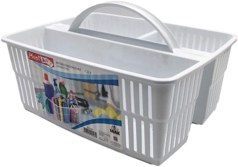 PlastArtCarrier Cleaning Products Tray Box Carry Hand Grip Organiser Light Carry 7.3Lt