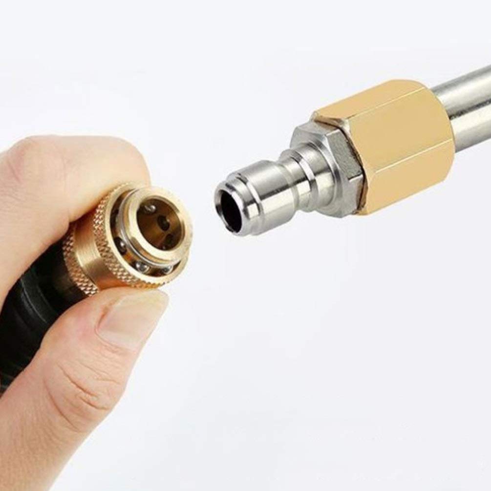 - Set di bacchette di estensione per pulitore ad alta pressione, in acciaio inossidabile, di ricambio per idropulitrice, accessori per lavatrici a pressione